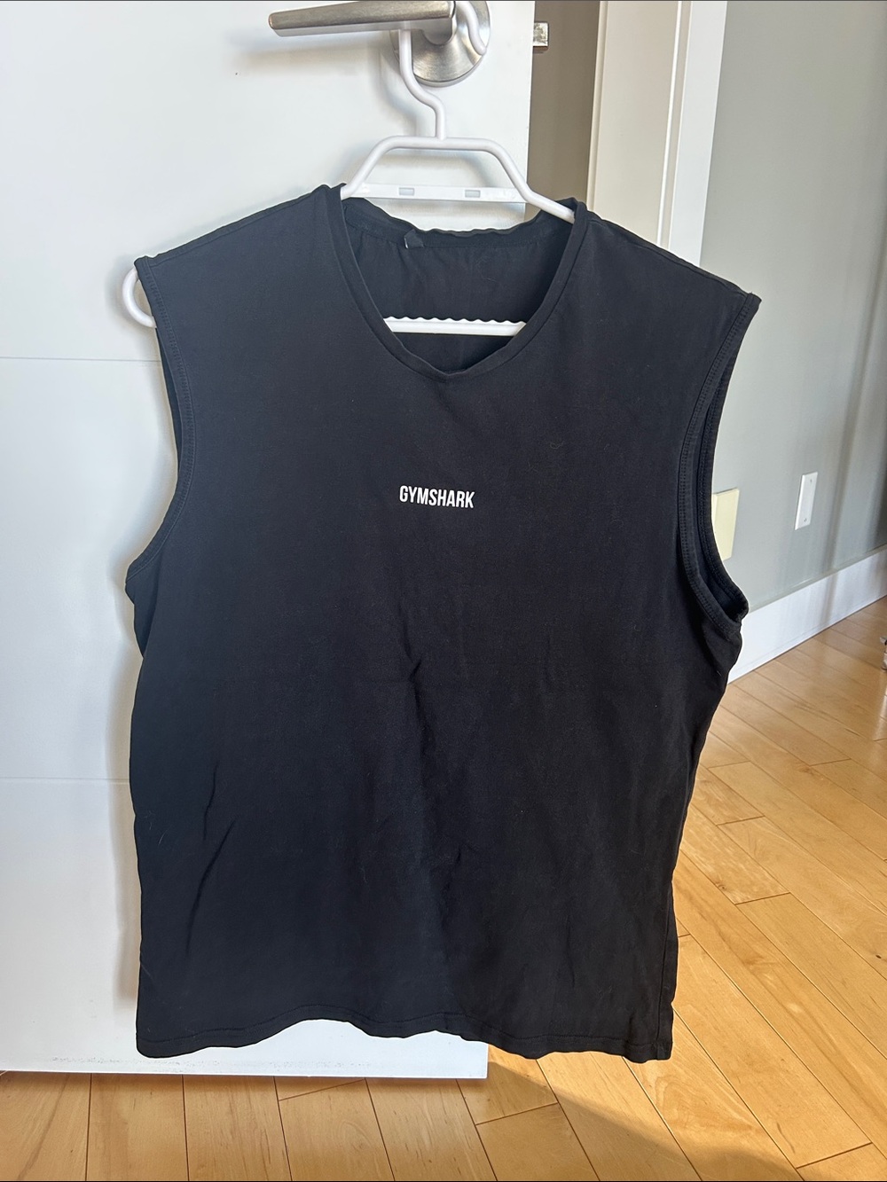 Gymshark Black Sleeveless Training Tank with Center Logo